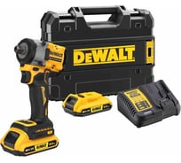 Аккумуляторный гайковерт DEWALT DCF922D2T, 18В, 610Нм, 3550уд/мин, с 2 АКБ 2 Ач и ЗУ, в кейсе TSTAK DCF922D2T-QW