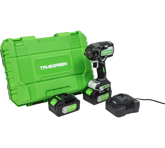 Аккумуляторный ударный гайковерт с 2АКБ и ЗУ TRUEGREEN TG4L113W