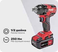 Ударный гайковерт FLEX IW 1/2" 18.0-EC/5.0 Set 504912