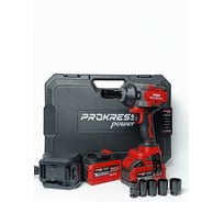 Аккумуляторный гайковерт PROKRESSPOWER Li-ion 20V 6,0Ач DIW-20/1200 BL XLine 1/2 1200Hm 2 АКБ + ЗУ Prokress power 00-00002719