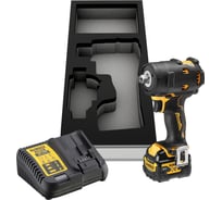 Аккумуляторный гайковерт DEWALT DCF903P1G, 12В, 340Нм, 3250 уд/мин, с АКБ 5Ач и ЗУ, в чехле DCF903P1G-QW