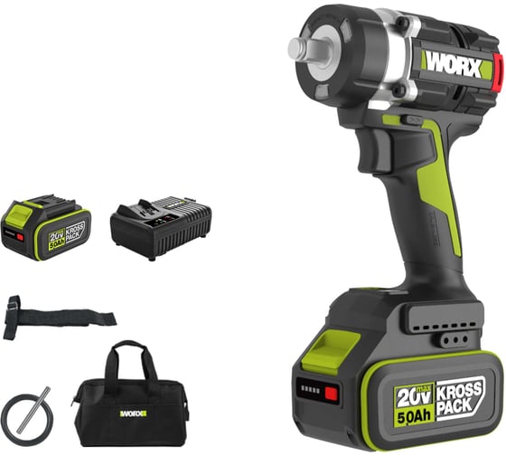 Аккумуляторный ударный гайковерт WORX Professional WU270.3