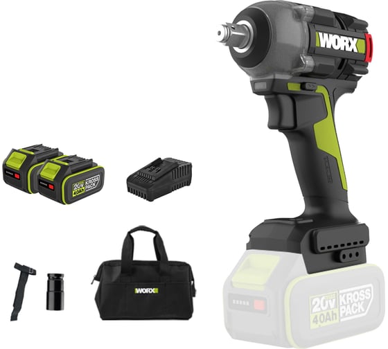 Аккумуляторный ударный гайковерт WORX Professional WU289