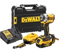 Аккумуляторный гайковерт Dewalt DCF921P2LRT, 18 В, 610 Нм, 3550 уд/мин, с 2 АКБ 5 Ач и ЗУ, в кейсе TSTAK () DCF921P2LRT-QW