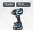 Аккумуляторный ударный гайковерт Makita XGT BL TW007GD201 16