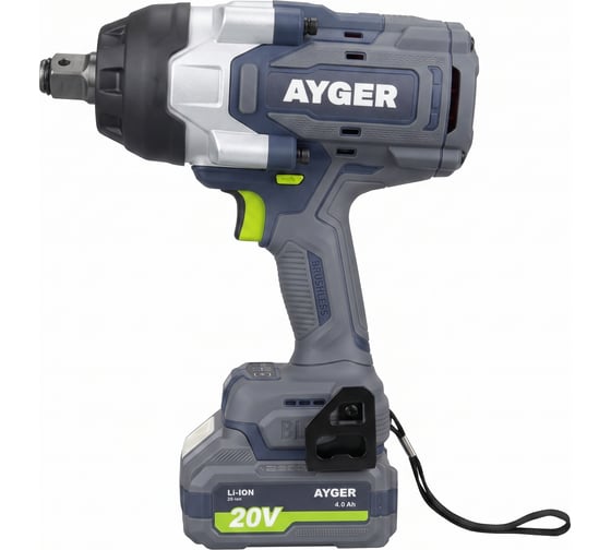 Гайковерт аккумуляторный бесщеточный AYGER APW20/2200