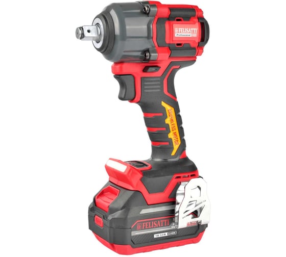 Аккумуляторный ударный гайковерт Felisatti FT1618 600нм (кейс, 2*5 Ач, ЗУ) 16188