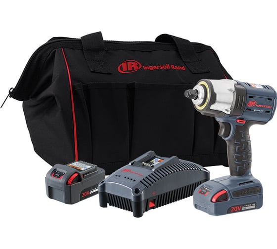 Аккумуляторный ударный гайковерт Ingersoll Rand 3/8", 20 В, 750/35-500 Нм, 1700 об/мин W5133-K22-EU