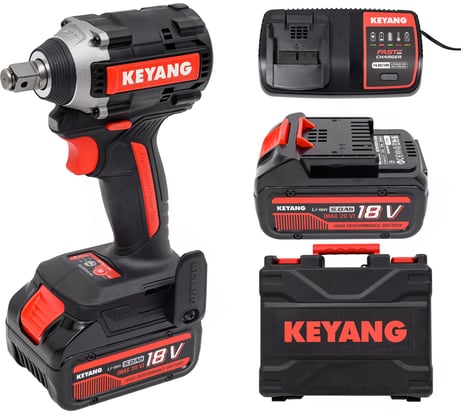 Бесщеточный аккумуляторный ударный гайковерт KEYANG IW20BLH-315 set