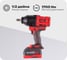 Аккумуляторный ударный гайковерт MIGHTY SEVEN 1/2", 1700 Нм, кейс, 18 В DW-402A 13
