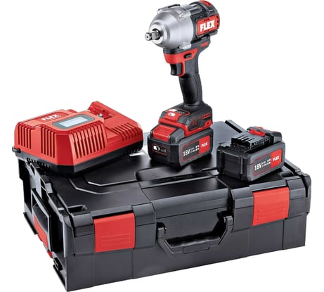 Аккумуляторный ударный гайковерт FLEX IW 750 1/2 750-EC/5.0 Set 530233
