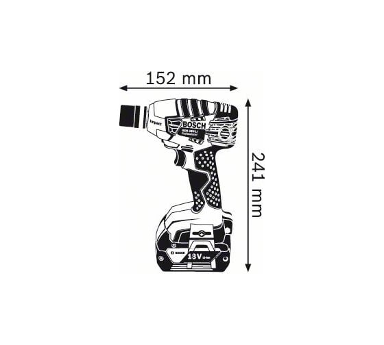 Аккумуляторный ударный гайковерт Bosch GDS 18 V-LI 0.601.9A1.S0C