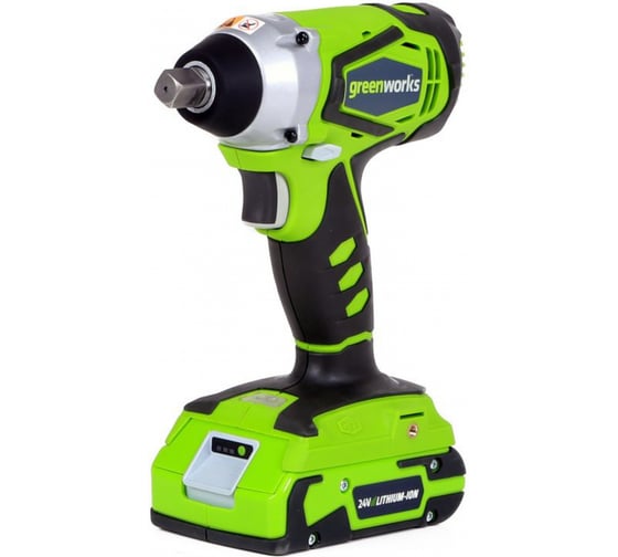 Ударный аккумуляторный гайковерт Greenworks G24IWK2 3800107a