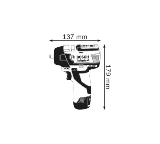 Аккумуляторный импульсный гайковерт Bosch GDS 12 V-115 Solo 0.601.9E0.101