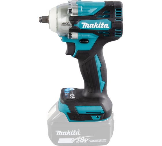 Аккумуляторный ударный гайковерт Makita бесщеточный, 18 В, Li-ion, BL-мотор, 0-3200 об\мин, 0-4000 уд\мин, 300 Нм, 4 скорости, 3\8", подсветка, М10-М20, б/акк и ЗУ DTW302Z