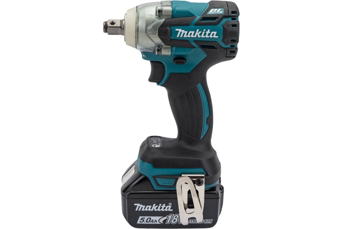 Аккумуляторный ударный гайковерт Makita бесщеточный, 18 В, 1x5 Ач Li ...