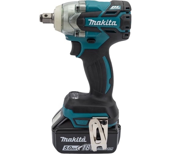 Аккумуляторный ударный гайковерт Makita бесщеточный, 18 В, 1x5 Ач Li-ion, 0-1800/2600/3500у/м, 280 Нм, квадрат 1/2", 1.7 кг, кор., подсв, М10-М20, кейс DTW285RTK