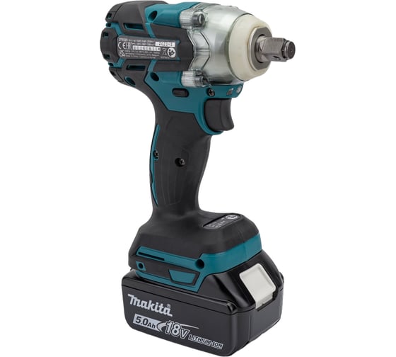 Аккумуляторный ударный гайковерт Makita бесщеточный, 18 В, 1x5 Ач Li-ion, 0-1800/2600/3500у/м, 280 Нм, квадрат 1/2", 1.7 кг, кор., подсв, М10-М20, кейс DTW285RTK