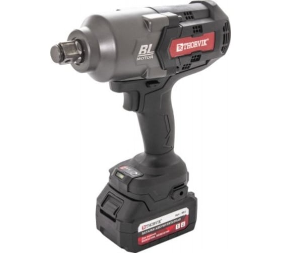 Аккумуляторный ударный бесщёточный гайковерт THORVIK BBIW121700 1/2DR, 21В, 1700 Нм 053704