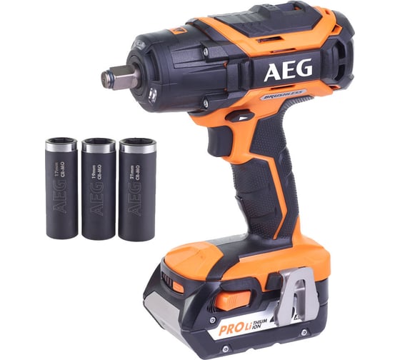 Бесщеточный аккумуляторный импульсный гайковерт AEG BSS18C12ZBL LI-402C 4935459427