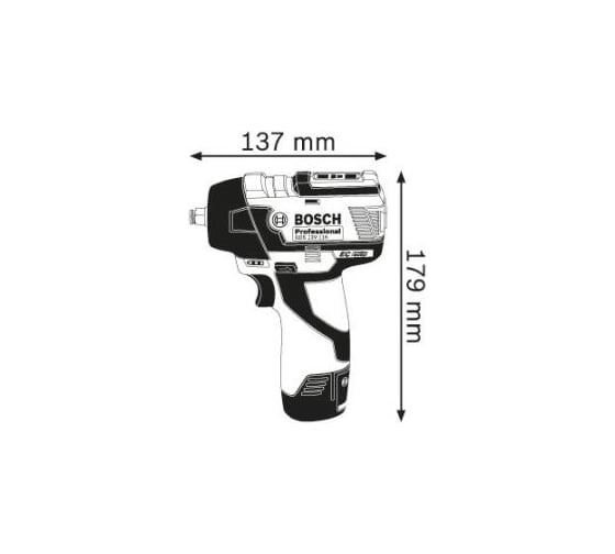 Аккумуляторный ударный гайковерт Bosch GDS 12V-115 0.601.9E0.103
