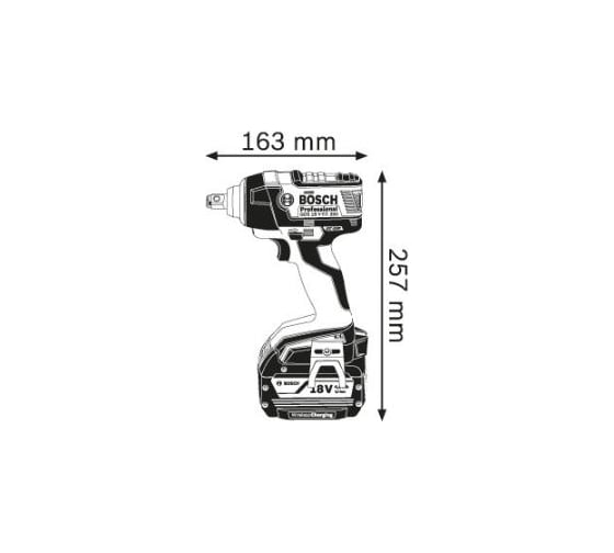Аккумуляторный ударный гайковерт Bosch GDS 18 V-EC 250 0.601.9D8.104