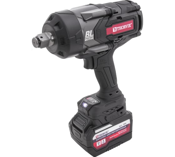 Аккумуляторный бесщеточный ударный гайковерт THORVIK BBIW342400 3/4DR, 21В, 2400 Нм 053708