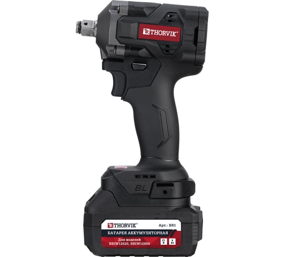 Аккумуляторный бесщеточный ударный гайковерт THORVIK BBIW342400 3/4DR, 21В, 2400 Нм 053708