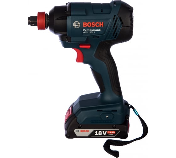 Аккумуляторный ударный гайковерт Bosch GDX 180-LI + многофункциональный инструмент Swiss Peak 0.615.990.K9W