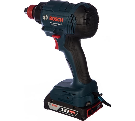 Аккумуляторный ударный гайковерт Bosch GDX 180-LI + многофункциональный инструмент Swiss Peak 0.615.990.K9W