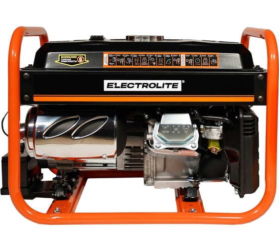 Бензиновый генератор с электростартером Electrolite 3500S EL 4.4 кВа максимальная нагрузка, 220 В / 12 В, 3 / 3,5 кВт, 7.5 л.с, ЭЛЕКТРОСТАРТЕР, АКБ 5568