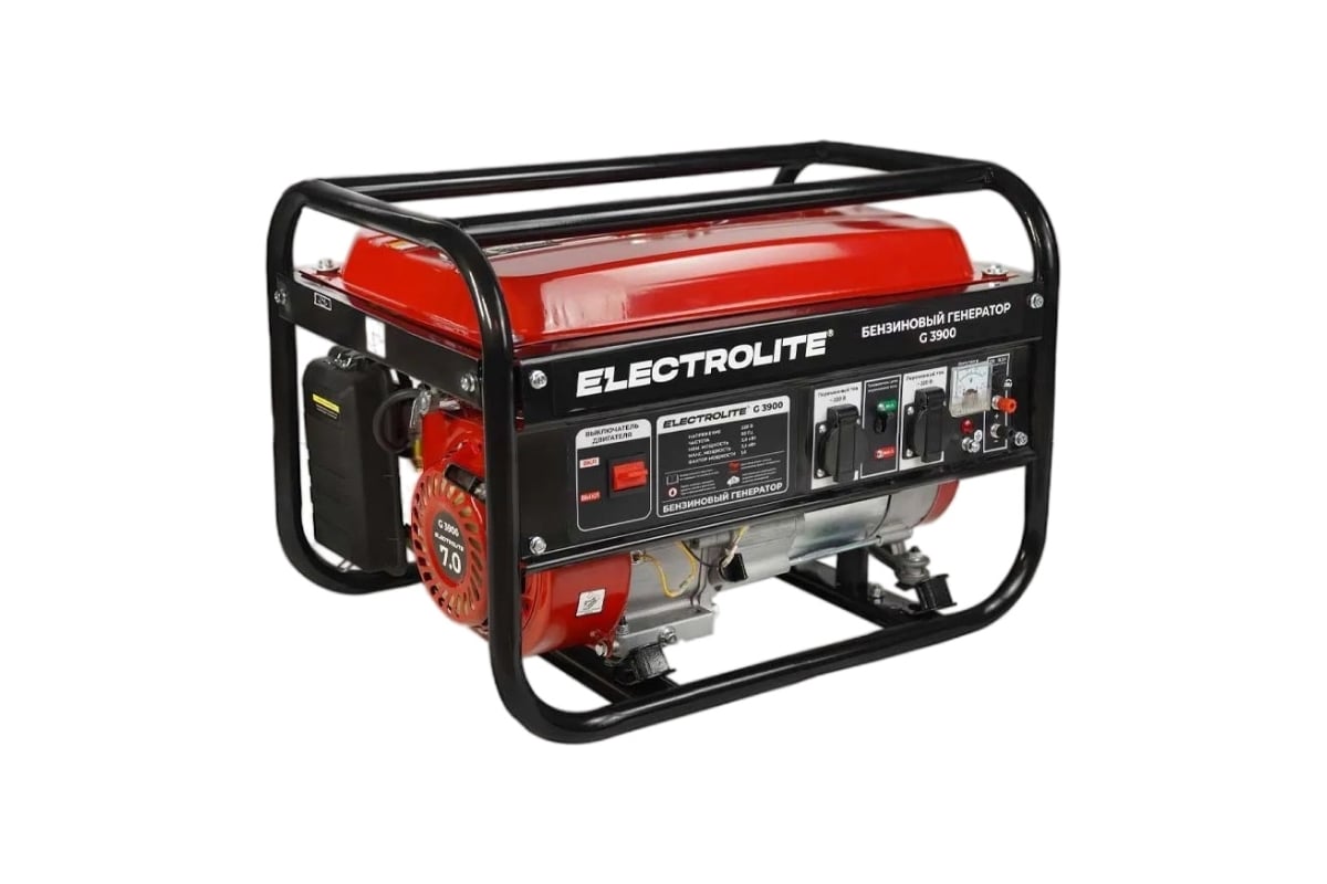 Бензиновый электрический генератор Electrolite G 3900 EL 4.9 кВа макс .
