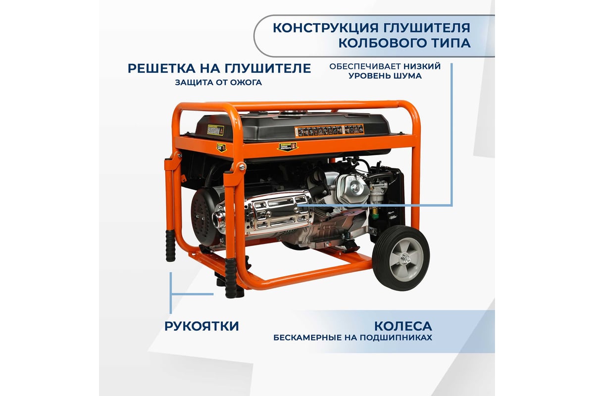 Бензиновый генератор Electrolite 9000s/380 EL 3485 - выгодная цена, отзывы,  характеристики, фото - купить в Москве и РФ