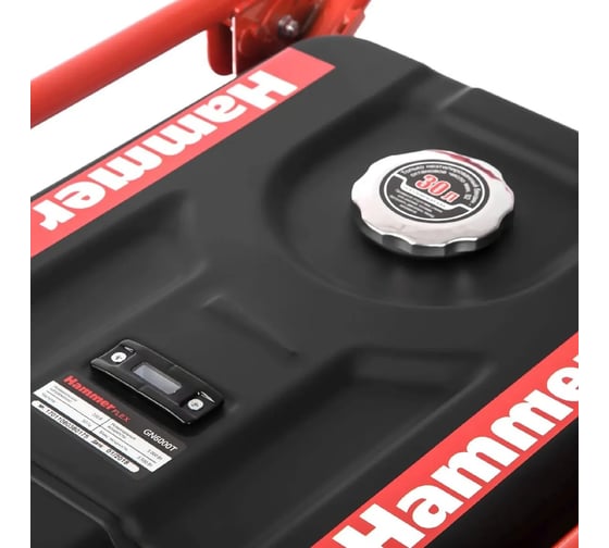 Бензоэлектростанция Hammer flex 5.5 кВт, 220 В, 50 Гц, бак 30 л, непрерывная работа 9 ч GN6000T