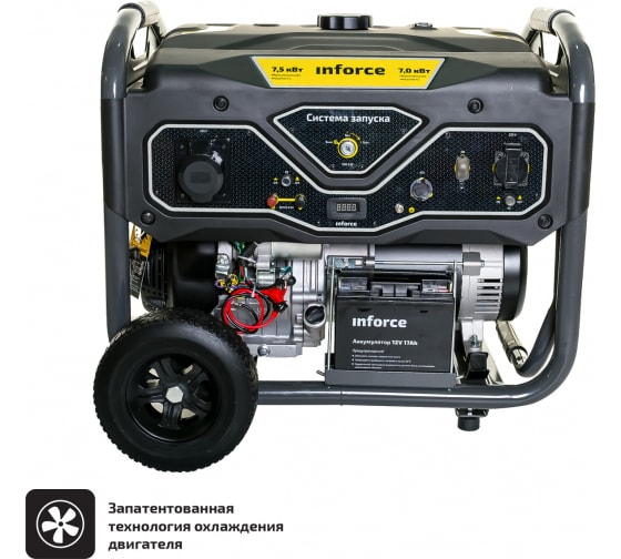 Бензиновый генератор с возможностью подключения блока автоматики Inforce GL 7500 04-03-17 1