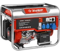 Бензиновый генератор Зубр 5500/5000Вт, 220/12В ЗЭСБ-5500-Э