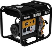 Дизельный генератор Denzel des-32, 3.2 квт, 230 в, 11 л, ручной стартер 94411