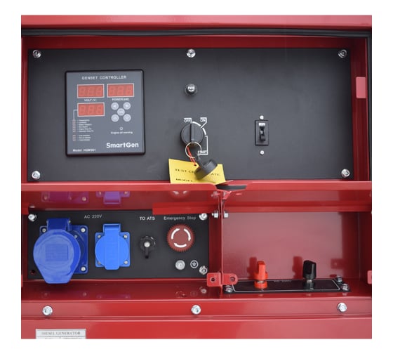 Дизельный электроагрегат REDVOLT 292fe, 12,0 квт, эл. старт, кожух, подготовка под ats EPD12000EAS