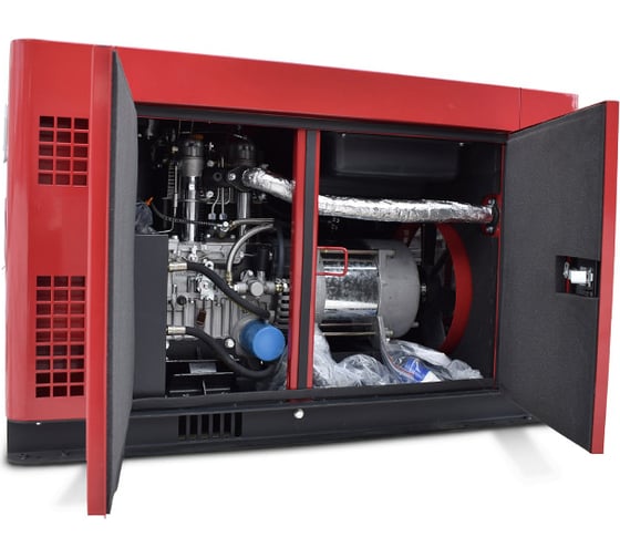 Дизельный электроагрегат REDVOLT 292fe, 12,0 квт, эл. старт, кожух, подготовка под ats EPD12000EAS