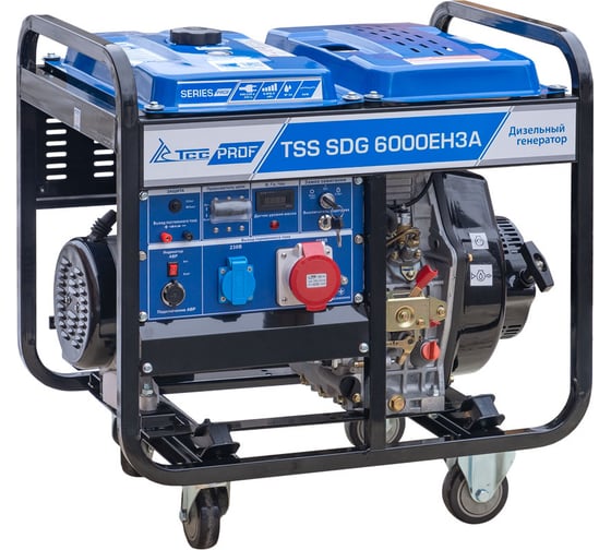 Дизельный генератор ТСС SDG 6000EH3A 077016