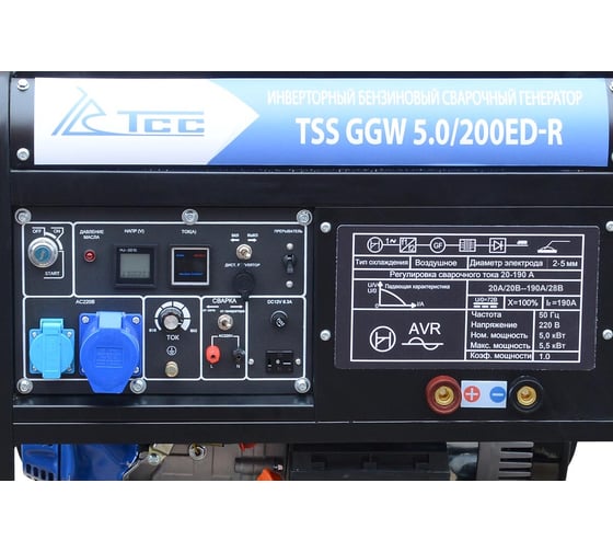 Инверторный бензиновый сварочный генератор ТСС GGW 5.0/200ED-R 022957