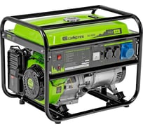 Бензиновый генератор СИБРТЕХ БС-8000, 6,6 кВт, 230В, 4-х такт., 25 л, ручной стартер 94547