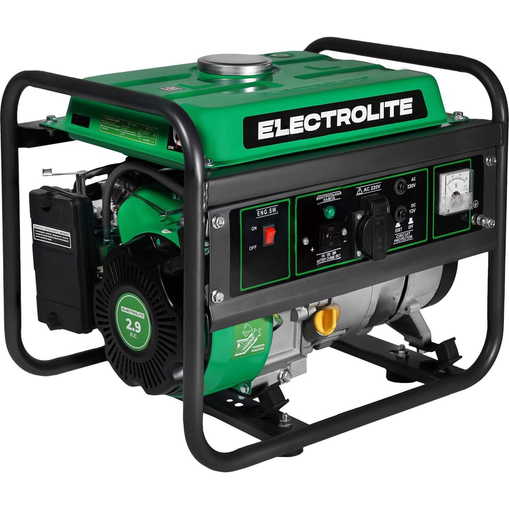 Бензиновый электрический генератор Electrolite 1500 EL 4-х тактный ...