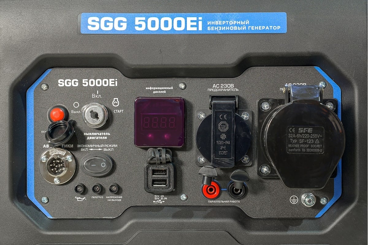 Инверторный бензогенератор ТСС SGG 5000Ei 060040 - выгодная цена, отзывы,  характеристики, фото - купить в Москве и РФ