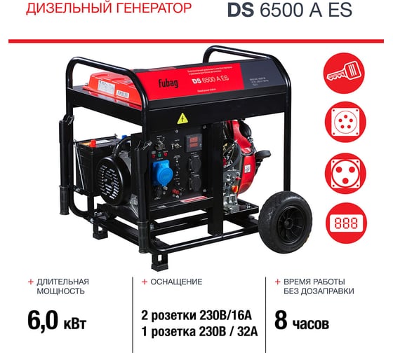 Дизельная электростанция FUBAG DS6500AES 646233