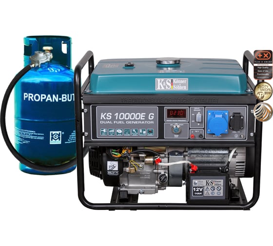 Газобензиновый генератор Konner&Sohnen KS 10000E G
