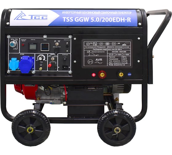Инверторный бензиновый сварочный генератор ТСС GGW 5.0/200EDH-R Honda GX390 026119