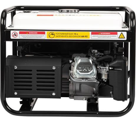 Бензиновый генератор KRANZ KR3300 3,3 кВт, 230 В, 15 л, ручной стартер KR-16-1133