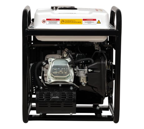 Инверторный генератор KRANZ KR3500IO 3,5 кВт, 230 В, 7 л, открытый корпус, ручной старт KR-16-1143