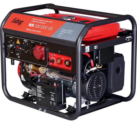 Электростанция сварочная FUBAG WS 230 DDC ES бензиновая (380-220В) 646248